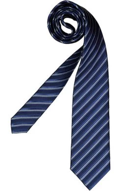 Bugatti Krawatte, Seide, Blau Gestreift