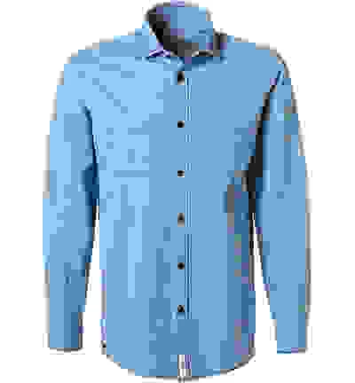 Jeanshemd, Perfect Fit, Baumwolle, Hellblau – Bild 7