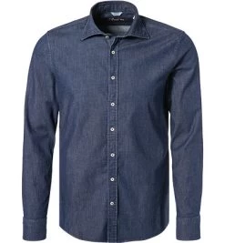 Stenströms Jeanshemd, Fitted Body, Baumwolle, Jeansblau