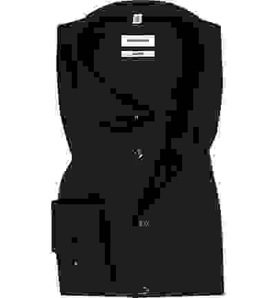 Seidensticker Hemd, Shaped Fit, Baumwolle, Nachtblau – Bild 4