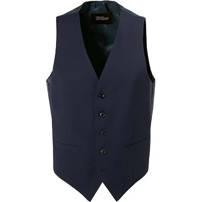 Oscar Jacobson Weste, Wolle, Blau