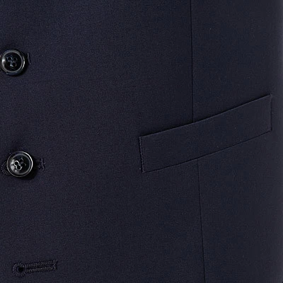 Oscar Jacobson Weste, Wolle, Blau – Bild 3