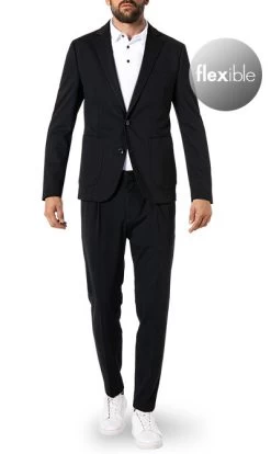 CINQUE Anzug Cidatini-Cijuno, Slim Fit, Jersey Halbgefüttert, Schwarz
