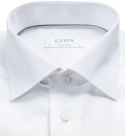 ETON Hemd, Contemporary Fit, Baumwolle, Weiß – Bild 2