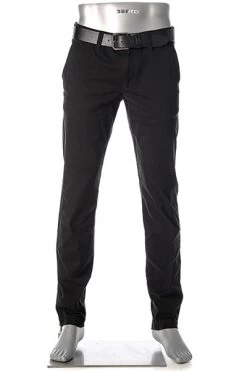 Alberto Chino Lou, Regular Fit, Baumwolle, Schwarz