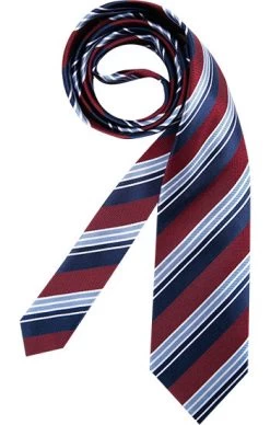 Bugatti Krawatte, Seide, Barolo-marine Gestreift