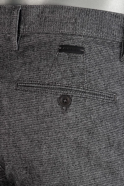 Alberto Hose Rob, Slim Fit, Baumwolle, Grau Meliert – Bild 3