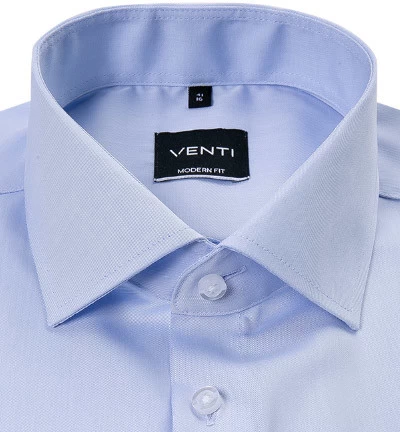 Venti Hemd, Modern Fit, Baumwolle, Hellblau – Bild 2