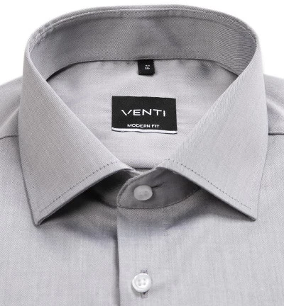 Venti Hemd, Modern Fit, Baumwolle, Grau – Bild 2