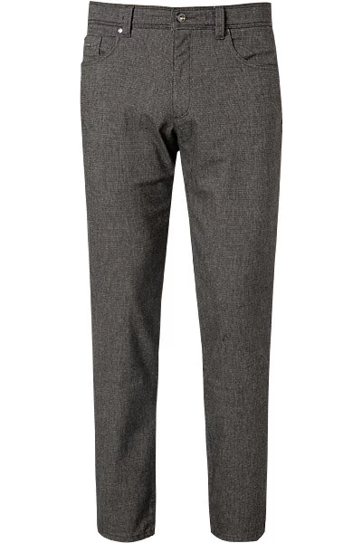 Bugatti Hose, Regular Fit, Baumwolle, Schwarz Meliert – Bild 2