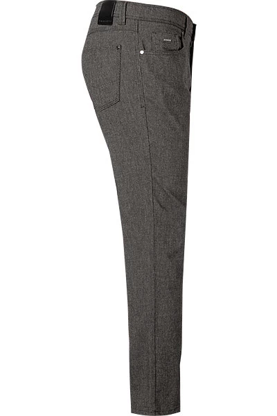Bugatti Hose, Regular Fit, Baumwolle, Schwarz Meliert – Bild 3