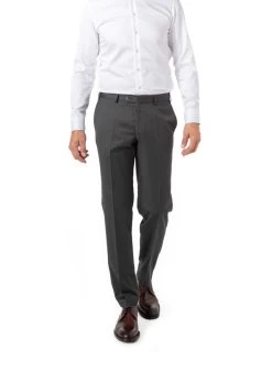 Hose Piacenza, Regular Fit, Schurwolle Super120, Anthrazit