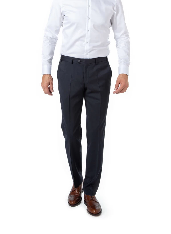 Hose Piacenza, Regular Fit, Schurwolle Super120, Dunkelblau