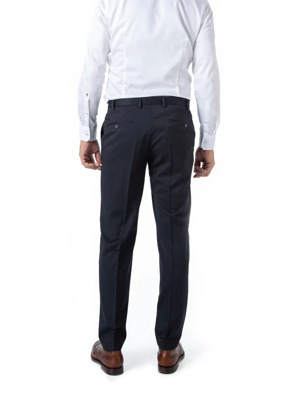 Hose Piacenza, Regular Fit, Schurwolle Super120, Dunkelblau – Bild 3