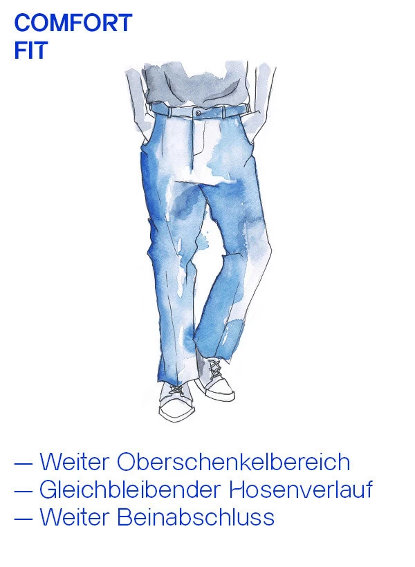 Hose Piacenza, Regular Fit, Schurwolle Super120, Dunkelblau – Bild 2