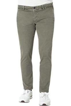Chino Thiago, Slim Fit, Baumwolle, Olivgrün