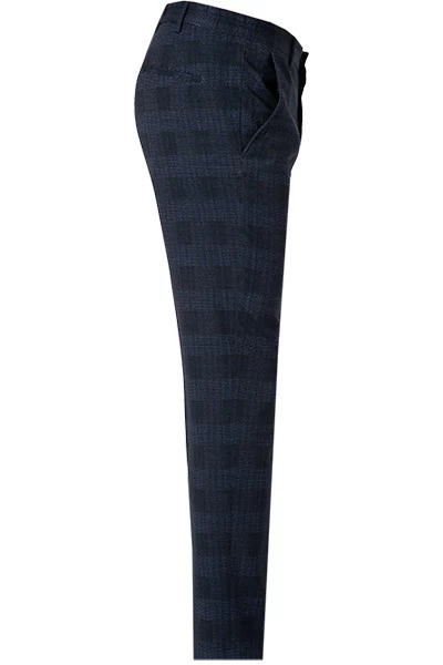 Pierre Cardin Hose, Modern Fit, Mikrofaser, Blau Kariert – Bild 3