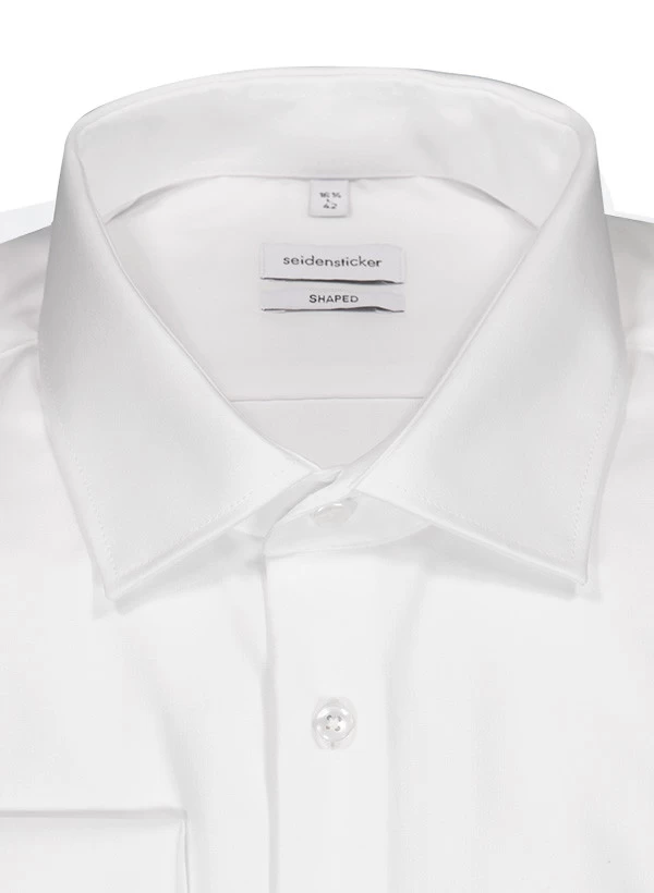 Seidensticker Hemd, Shaped Fit, Popeline, Weiß – Bild 4
