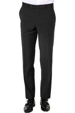 CARL GROSS Hose, Regular Fit, Schurwolle Waschbar, Graphit