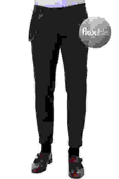 Hose, Slim Fit, Mikrofaser, Dunkelblau – Bild 5