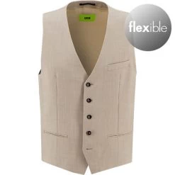 CINQUE Weste, Schurwoll-Stretch, Beige Meliert
