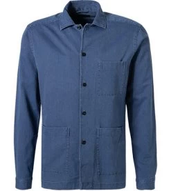 ETON Overshirt, Baumwolle, Jeansblau