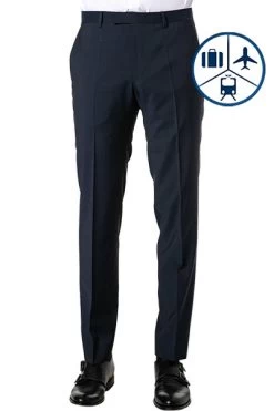 Baldessarini Reise-Hose, Schurwolle, Marine