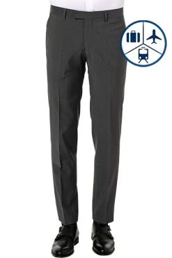 Baldessarini Reise-Hose, Schurwolle, Grau Meliert