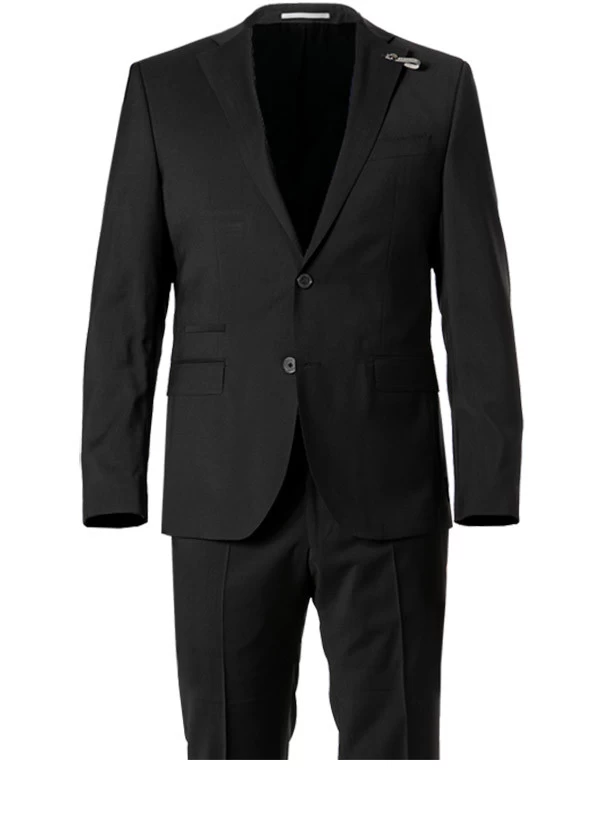 Baldessarini Reise-Anzug, Modern Fit, Schurwolle, Schwarz – Bild 7