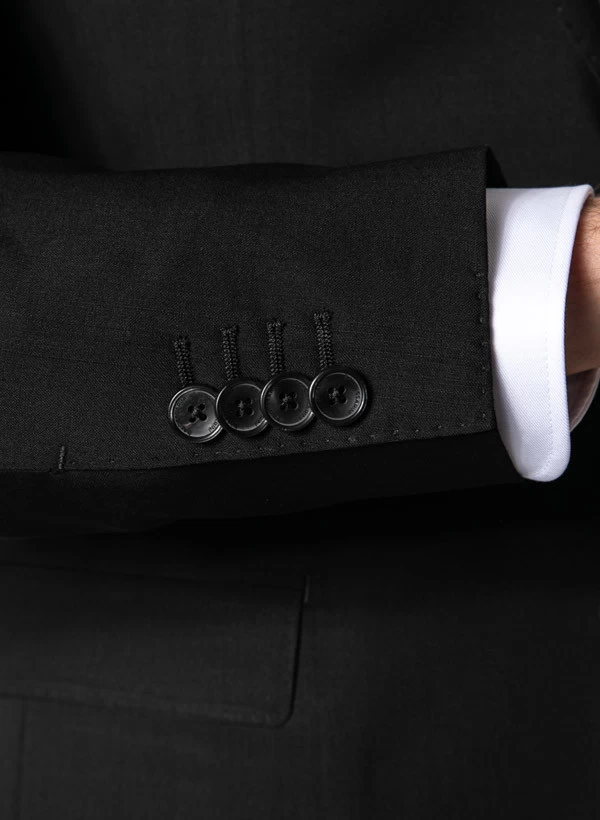 Baldessarini Reise-Anzug, Modern Fit, Schurwolle, Schwarz – Bild 8