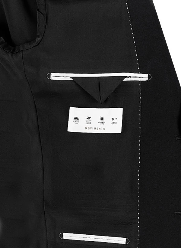 Baldessarini Reise-Anzug, Modern Fit, Schurwolle, Schwarz – Bild 4