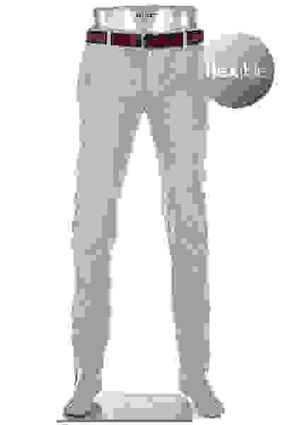 Alberto Hose Rob, Slim Fit, Baumwolle T400®, Hellgrau – Bild 7