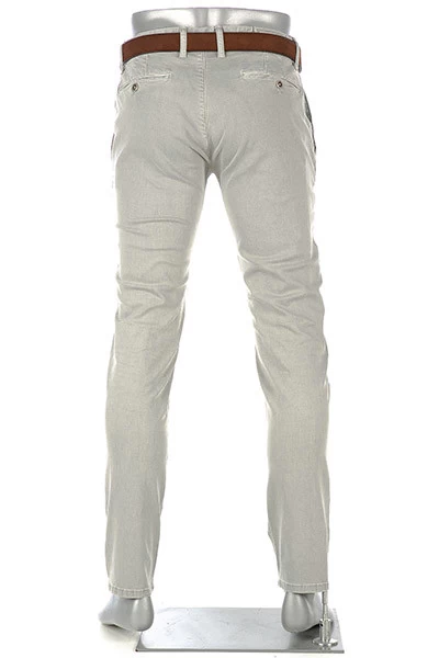 Alberto Hose Rob, Slim Fit, Baumwolle T400®, Hellgrau – Bild 4