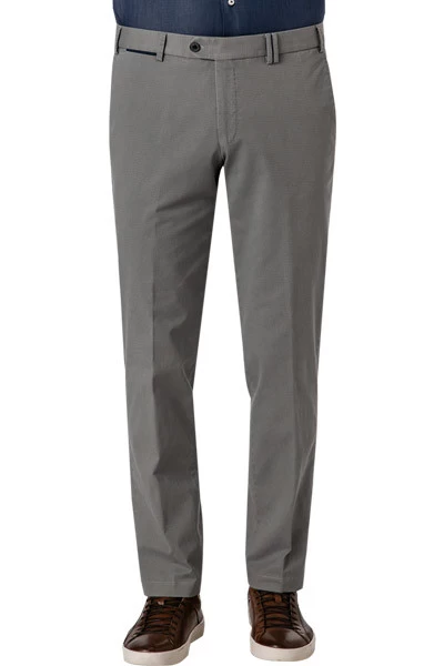 Chino Peaker-S, Regular Fit, Baumwolle, Grau Meliert