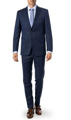CARL GROSS Anzug, Modern Fit, Schurwolle GUABELLO, Royalblau