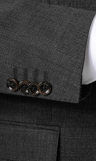 CARL GROSS Anzug, Modern Fit, Schurwolle GUABELLO, Dunkelgrau – Bild 6