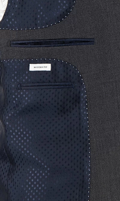 CARL GROSS Anzug, Modern Fit, Schurwolle GUABELLO, Dunkelgrau – Bild 8