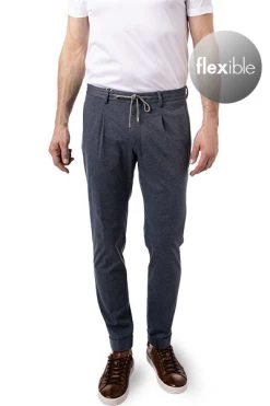 Baldessarini Hose, Jersey, Denimblau Meliert