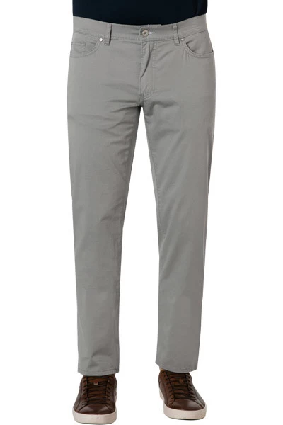 BRAX Hose Cadiz, Baumwolle, Hellgrau Meliert