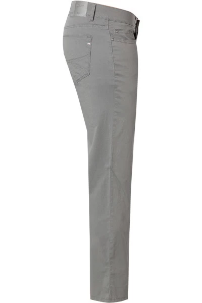 BRAX Hose Cadiz, Baumwolle, Hellgrau Meliert – Bild 3