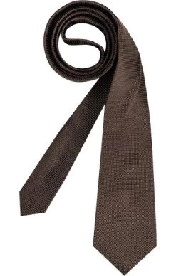 Bugatti Krawatte, Seide, Schokobraun