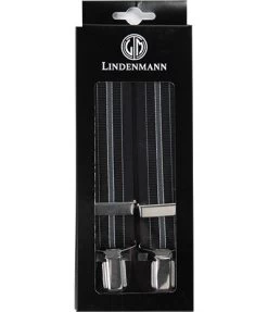 Hosenträger, Schwarz-grau Gestreift