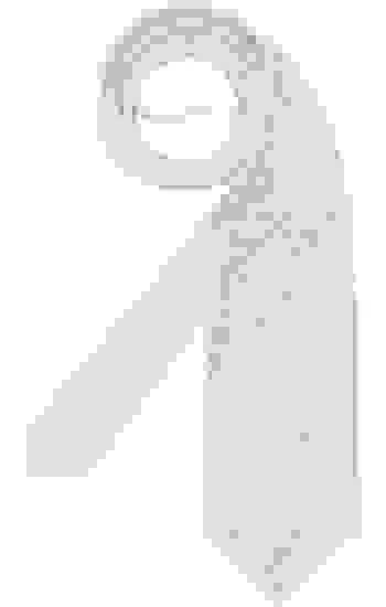 Krawatte, Seide, Creme – Bild 2