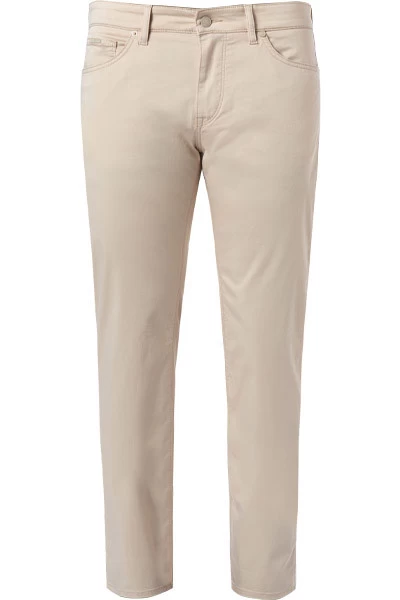 Boss Hose, Regular Fit, Baumwolle, Sand – Bild 2