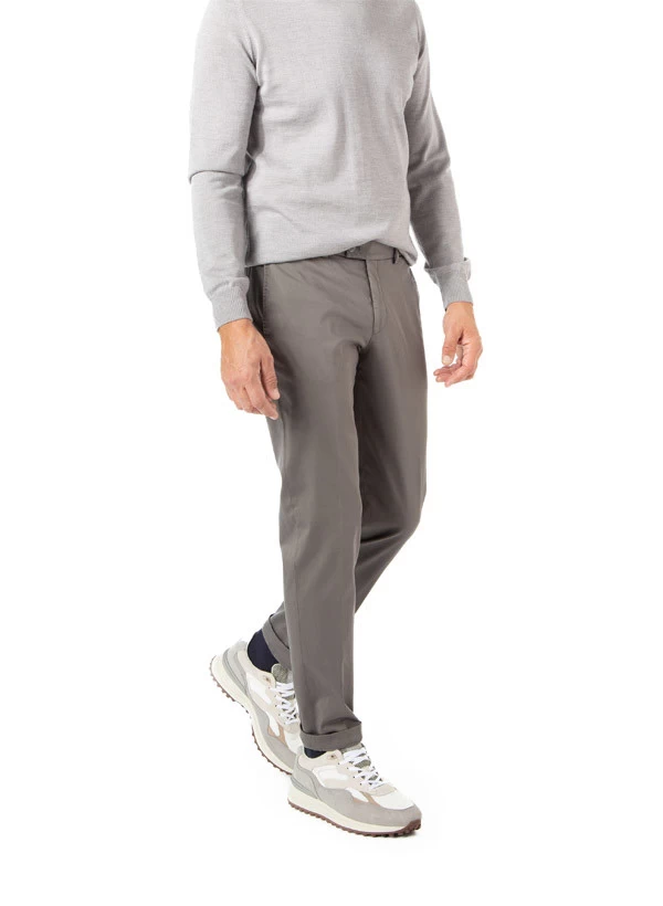 Chino Tilo, Slim Fit, Supima® Baumwolle, Dunkelgrau – Bild 2
