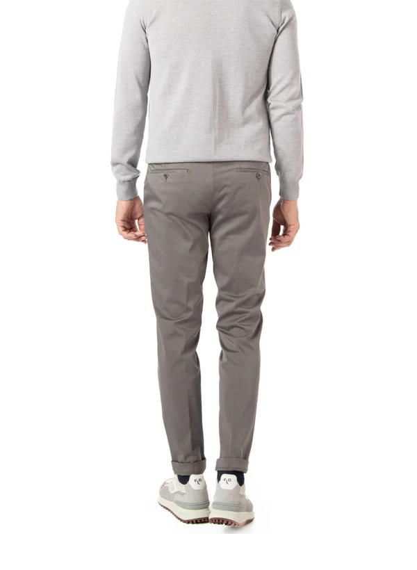 Chino Tilo, Slim Fit, Supima® Baumwolle, Dunkelgrau – Bild 4