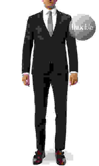 ROY ROBSON Anzug, Extra Slim Fit, Schurwoll-Stretch, Dunkelblau – Bild 9