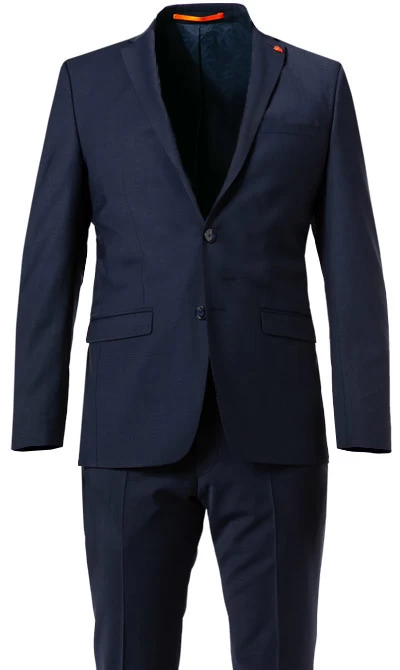 ROY ROBSON Anzug, Extra Slim Fit, Schurwoll-Stretch, Dunkelblau – Bild 7