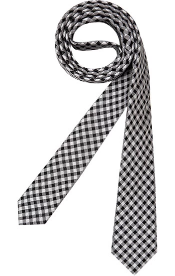 Hugo Krawatte, Seide, Schwarz-weiß
