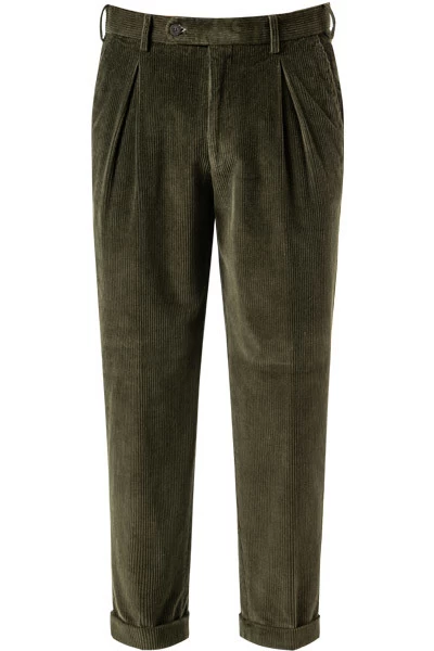 Hose Verona U, Cord, Dunkeloliv – Bild 4